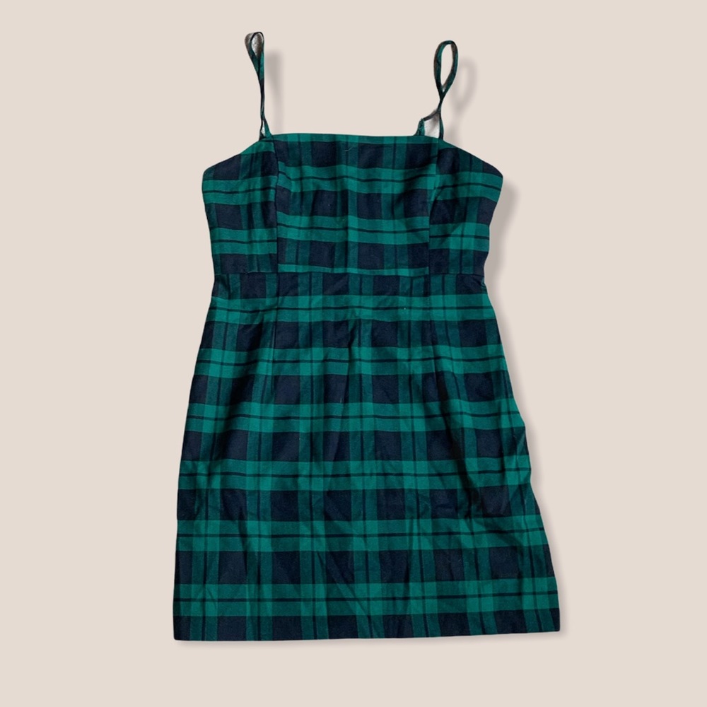 🌸Plaid fitted mini dress